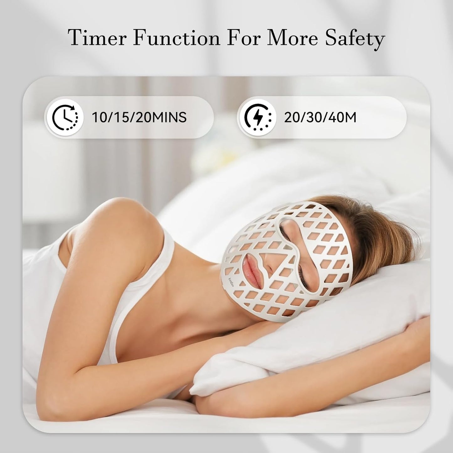 Silicone Hollow LED Mask