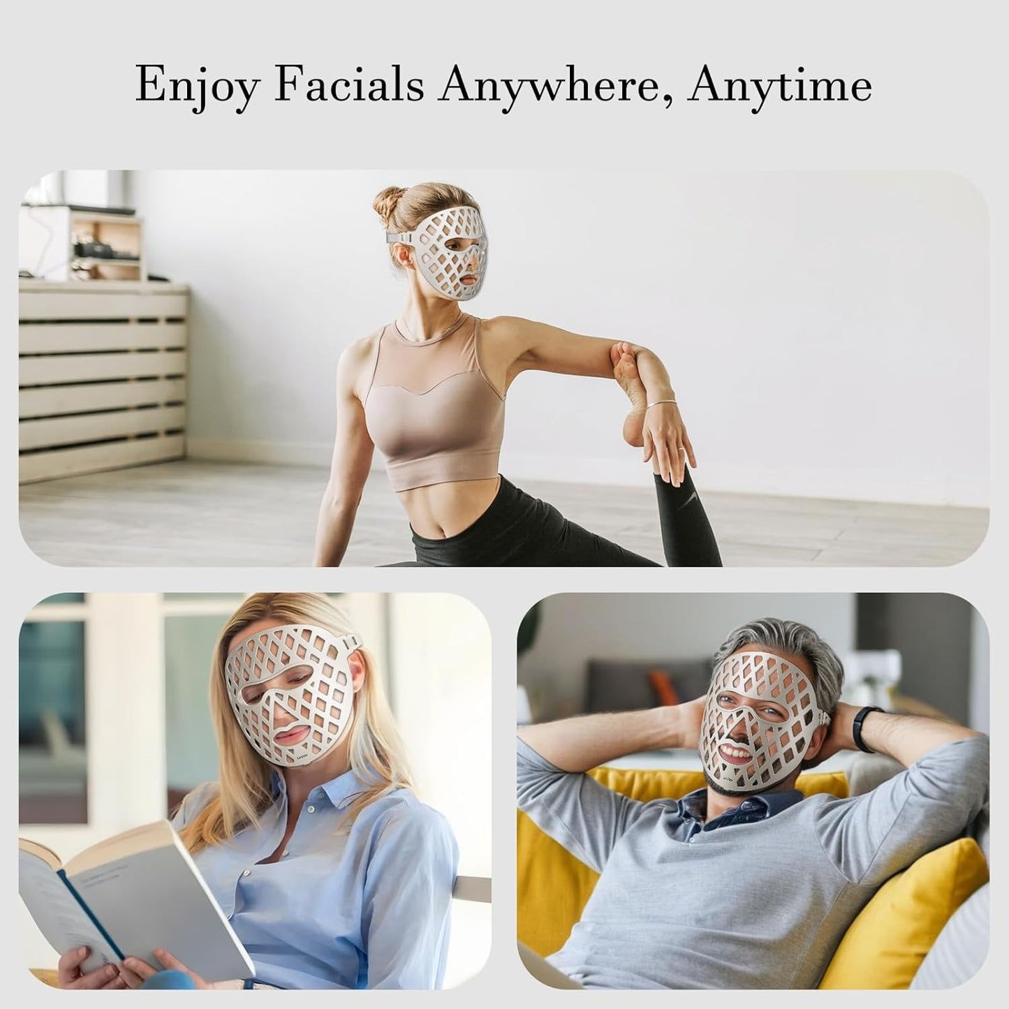 Silicone Hollow LED Mask